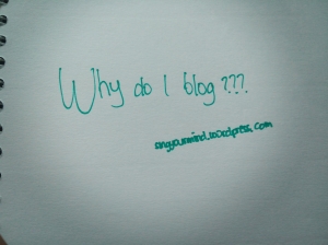Why do I Blog